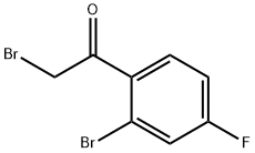 2-Bromo-4-fluorophenacyl bromide Struktur