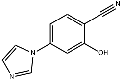 2-HYDROXY-4-IMIDAZOL-1-YL-BENZONITRILE Structure