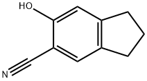 1H-Indene-5-carbonitrile, 2,3-dihydro-6-hydroxy- (9CI) 化学構造式