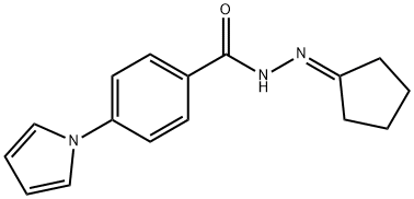 Benzoic acid, 4-(1H-pyrrol-1-yl)-, cyclopentylidenehydrazide (9CI),594826-57-0,结构式