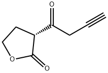 2(3H)-Furanone, dihydro-3-(1-oxo-3-butynyl)-, (3R)- (9CI) 化学構造式