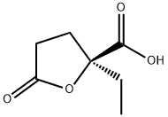 2-Furancarboxylicacid,2-ethyltetrahydro-5-oxo-,(2S)-(9CI) 化学構造式