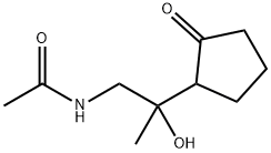 Acetamide, N-[2-hydroxy-2-(2-oxocyclopentyl)propyl]- (9CI) Structure