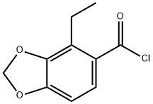 1,3-Benzodioxole-5-carbonyl chloride, 4-ethyl- (9CI) Structure