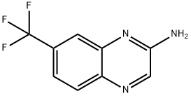 2-Amino-7-trifluoromethylquinoxaline 化学構造式