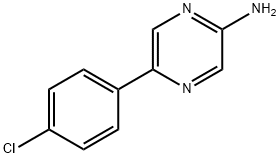 5-(4-氯苯基)吡嗪-2-胺, 59489-72-4, 结构式
