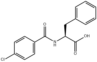 2-[(4-CHLOROBENZOYL)AMINO]-3-PHENYLPROPANOIC ACID,59490-33-4,结构式