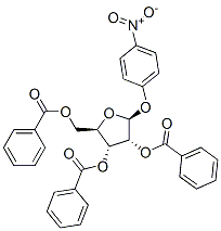 .beta.-D-Ribofuranoside, 4-nitrophenyl, 2,3,5-tribenzoate Structure