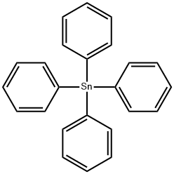 テトラフェニルすず 化学構造式