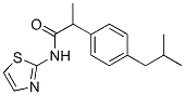 2-(4-Isobutylphenyl)-N-(2-thiazolyl)propionamide Struktur