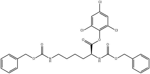 N2,N6-Bis[(benzyloxy)carbonyl]-L-lysine (2,4,6-trichlorophenyl) ester Structure