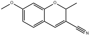 7-Methoxy-2-methyl-2H-1-benzopyran-3-carbonitrile Structure