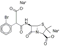 2-BroMo Carbenicillin DisodiuM Salt Struktur