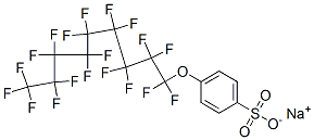 4-[(十七氟壬烯基)氧基]苯磺酸钠, 59536-17-3, 结构式
