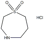 1,4-硫氮杂卓 1,1-二氧化盐酸, 595597-04-9, 结构式