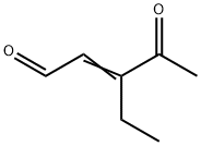 2-Pentenal, 3-ethyl-4-oxo- (9CI) 化学構造式