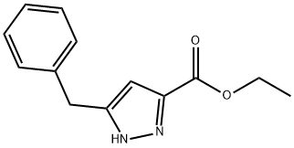 1H-Pyrazole-3-carboxylic acid, 5-(phenylMethyl)-, ethyl ester,595610-42-7,结构式