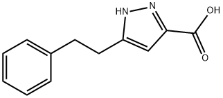 5-苯乙基-1H-吡唑-3-羧酸, 595610-56-3, 结构式