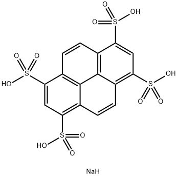 1,3,6,8-芘四磺酸四钠盐,59572-10-0,结构式