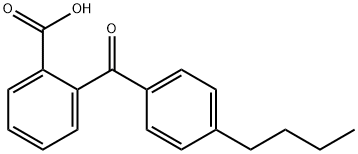 o-(p-ブチルベンゾイル)安息香酸 化学構造式