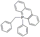 5,5-Dihydro-5-phenyl-5-benzylacridophosphine Struktur