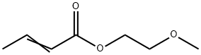 2-ブテン酸2-メトキシエチル 化学構造式