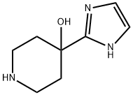 4-Piperidinol,  4-(1H-imidazol-2-yl)- 化学構造式