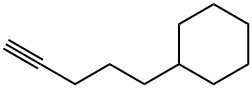 5-シクロヘキシル-1-ペンチン 化学構造式