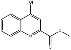 4-羟基喹啉-2-甲酸甲酯, 5965-59-3, 结构式