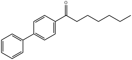 4-エナントイルビフェニル 化学構造式