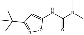 1,1-ジメチル-3-(5-tert-ブチル-4-イソオキサゾリル)尿素 化学構造式