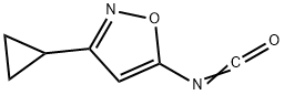 Isoxazole, 3-cyclopropyl-5-isocyanato- (9CI) Structure