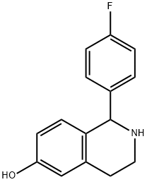 6-Isoquinolinol,1-(4-fluorophenyl)-1,2,3,4-tetrahydro-(9CI) Struktur