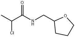 2-chloro-N-(oxolan-2-ylmethyl)propanamide,596807-96-4,结构式