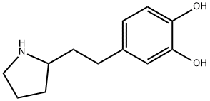 1,2-Benzenediol, 4-[2-(2-pyrrolidinyl)ethyl]- (9CI) 化学構造式