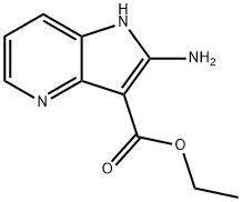 1H-Pyrrolo[3,2-b]pyridine-3-carboxylicacid,2-amino-,ethylester(9CI) Structure