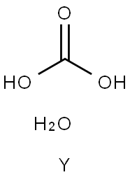 炭酸イットリウム三水和物 化学構造式