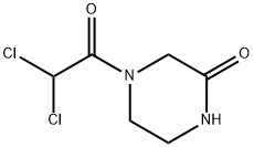 Piperazinone, 4-(dichloroacetyl)- (9CI) 化学構造式