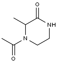 Piperazinone, 4-acetyl-3-methyl- (9CI) Structure