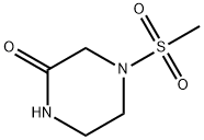 Piperazinone, 4-(methylsulfonyl)- (9CI) Structure