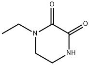 N-Ethyl-2,3-dioxopiperazine Structure