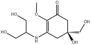 (-)-5-Hydroxy-3-[[2-hydroxy-1-(hydroxymethyl)ethyl]amino]-5-(hydroxymethyl)-2-methoxy-2-cyclohexen-1-one|