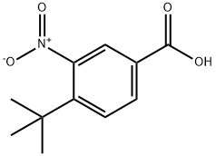 4-TERT-ブチル-3-ニトロ安息香酸 化学構造式