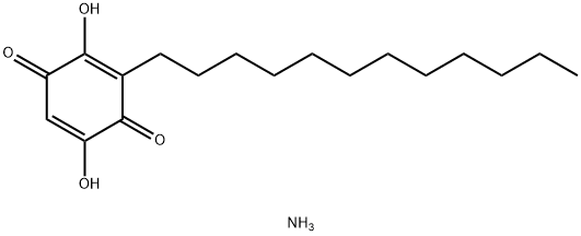 3-十二烷基-2,5-二羟基-1,4-苯醌二铵盐 结构式