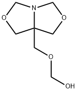 5-Hydroxymethoxymethyl-1-aza-3,7-dioxabicyclo(3.3.0)octane Structure