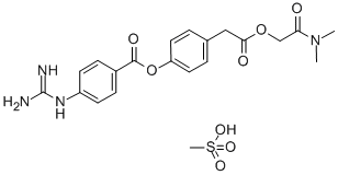 甲磺酸卡莫司他,59721-29-8,结构式