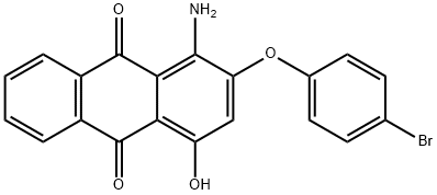 1-amino-2-(4-bromophenoxy)-4-hydroxyanthraquinone 结构式