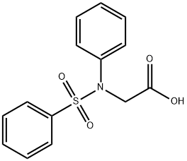 2-(N-苯基苯基磺酰氨基)乙酸,59724-82-2,结构式