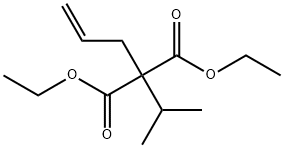 Propanedioic acid, (1-Methylethyl)-2-propenyl-, diethyl ester Structure