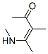3-Penten-2-one, 3-methyl-4-(methylamino)- (9CI) Struktur